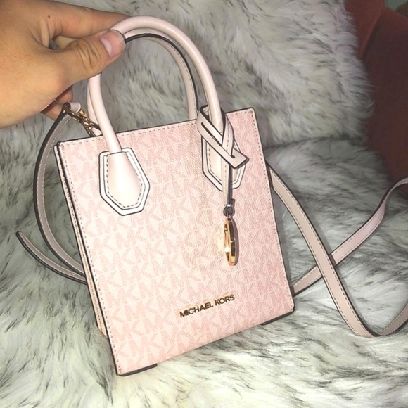 MK💗Pink bag💕Monogram MICHAEL KORS crossbody bag top handle bag - Picture 3 of 9
